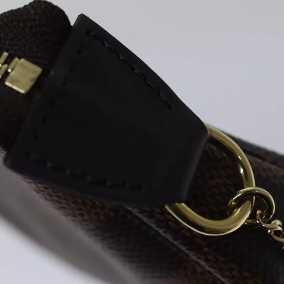LOUIS VUITTON Damier Ebene Mini Pochette Accessoires Pouch N58009 LV Auth ac3267 - Picture 10 of 15